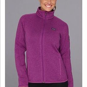 Patagonia better sweater in Ikat purple